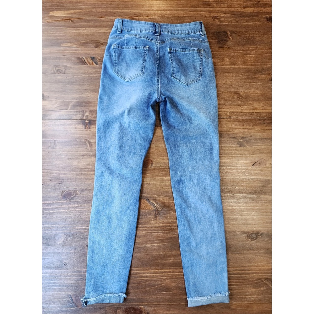 Thread & Others Women 5/27 Button Fly High Rise Skinny Jeans Y2K Indie Grunge - Picture 2 of 7